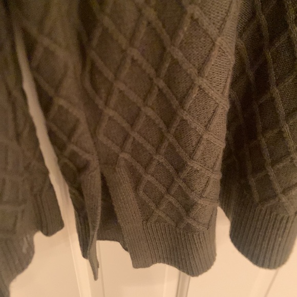 Market Spruce open front cardigan with patch elbows - Picture 7 of 8